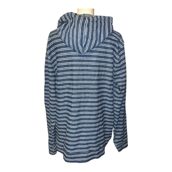 Johnnie-O Bales striped pull over 1/2 zip hoodie - Picture 5 of 11
